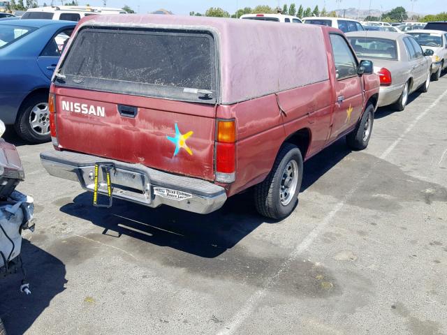 1N6SD11S9NC320889 - 1992 NISSAN TRUCK SHOR RED photo 4