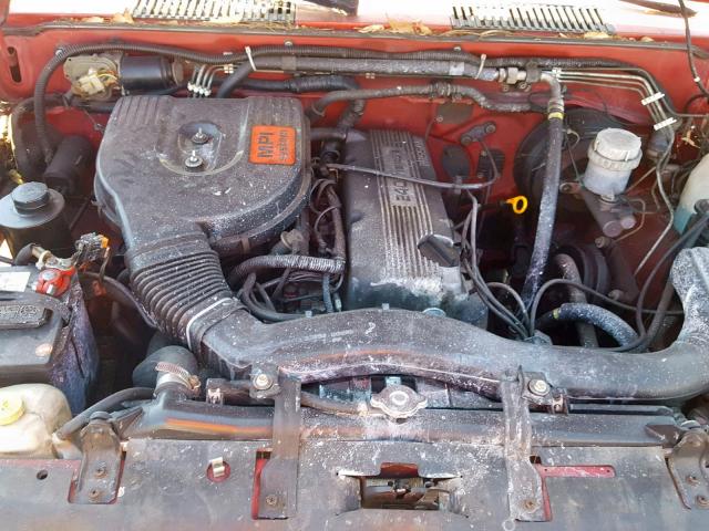 1N6SD11S9NC320889 - 1992 NISSAN TRUCK SHOR RED photo 7