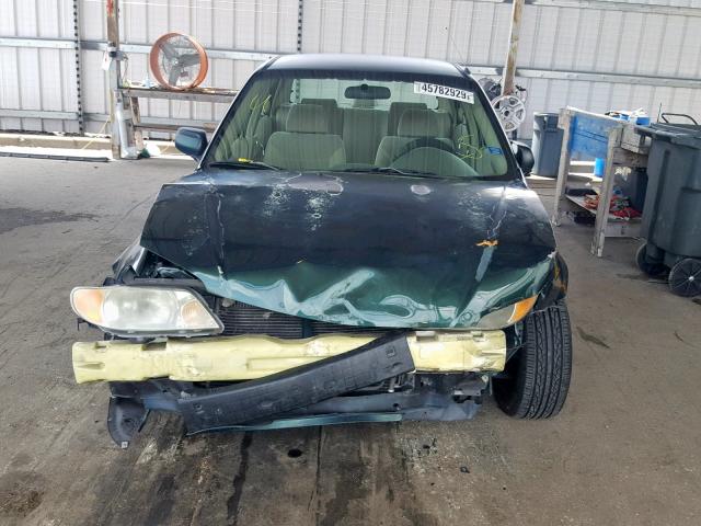 JM1BJ225720512075 - 2002 MAZDA PROTEGE DX GREEN photo 9