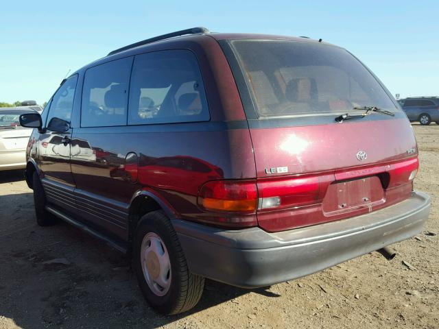 JT3AC24S5S1048808 - 1995 TOYOTA PREVIA LE MAROON photo 3