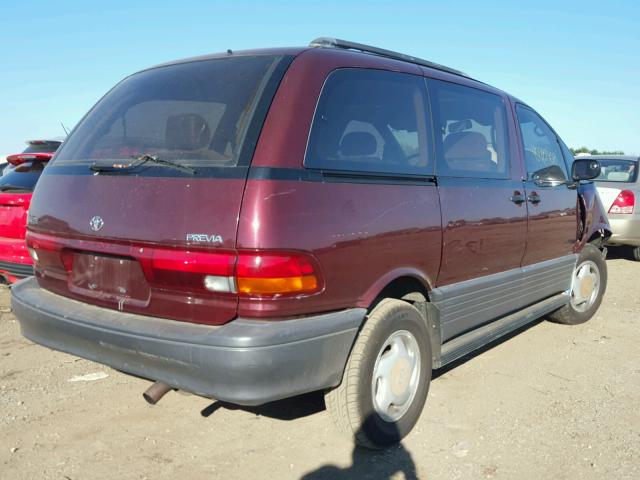 JT3AC24S5S1048808 - 1995 TOYOTA PREVIA LE MAROON photo 4