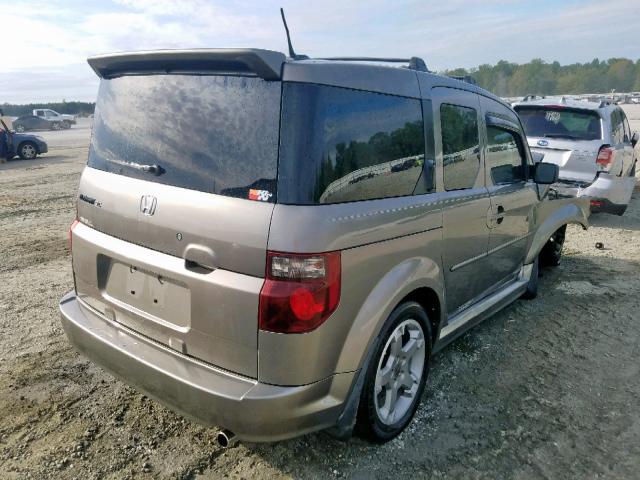 5J6YH18997L016978 - 2007 HONDA ELEMENT SC GRAY photo 4