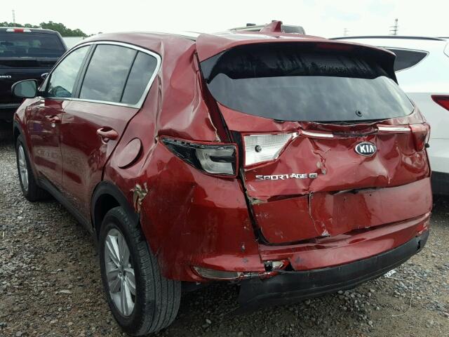 KNDPM3AC0J7351268 - 2018 KIA SPORTAGE L RED photo 3