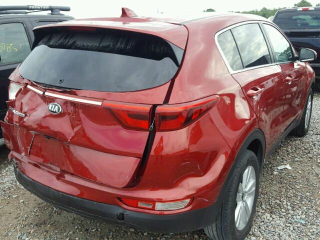 KNDPM3AC0J7351268 - 2018 KIA SPORTAGE L RED photo 4