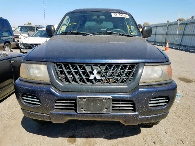 JA4MT21H73J025012 - 2003 MITSUBISHI MONTERO SP BLUE photo 9