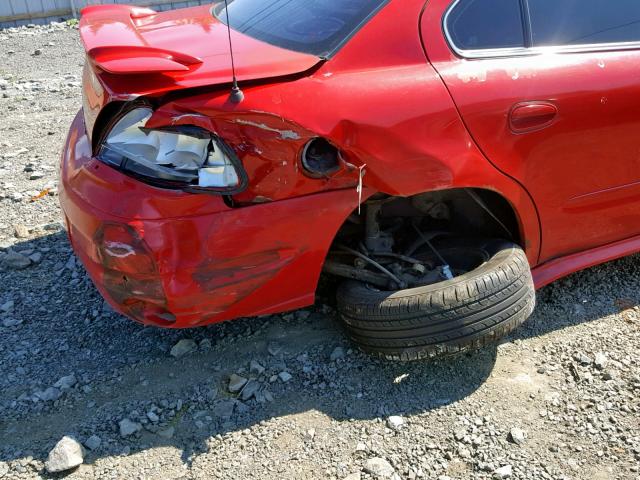 1G2NF52E84C232476 - 2004 PONTIAC GRAND AM S RED photo 9