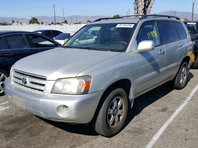 JTEEP21A040066263 - 2004 TOYOTA HIGHLANDER SILVER photo 2