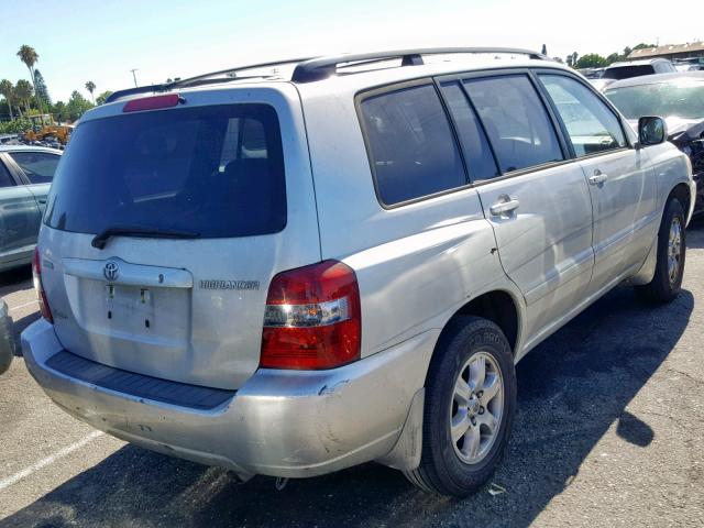 JTEEP21A040066263 - 2004 TOYOTA HIGHLANDER SILVER photo 4