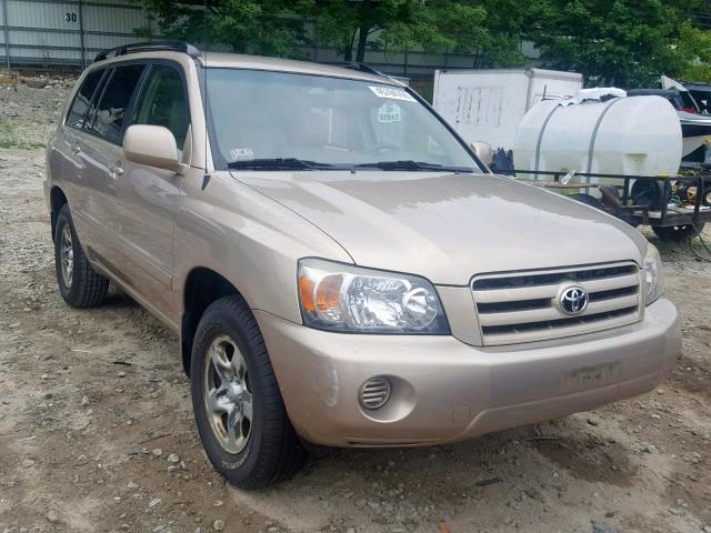 JTEGD21A240100320 - 2004 TOYOTA HIGHLANDER BEIGE photo 1