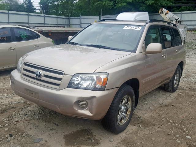 JTEGD21A240100320 - 2004 TOYOTA HIGHLANDER BEIGE photo 2