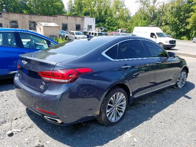 KMHGN4JE2HU191289 - 2017 GENESIS G80 BASE BLUE photo 4