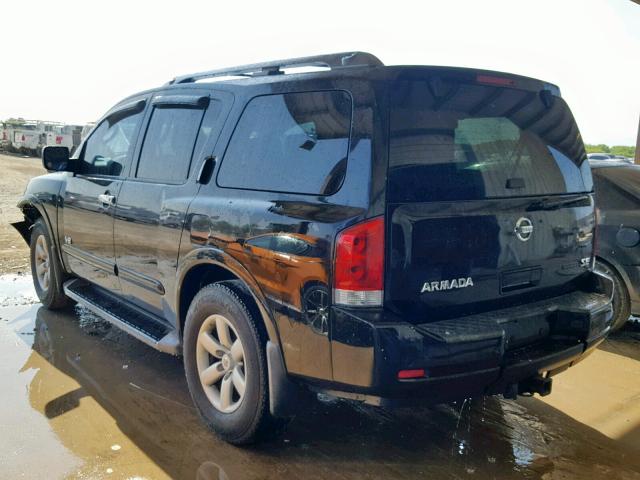 5N1BA08D48N633317 - 2008 NISSAN ARMADA SE BLACK photo 3