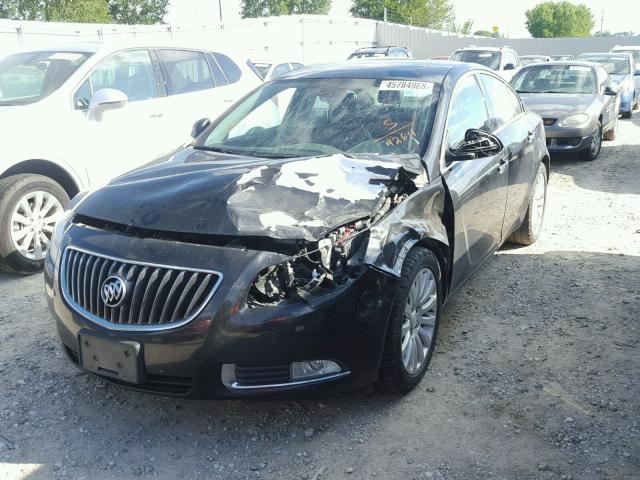 2G4GS5EV3D9249264 - 2013 BUICK REGAL PREM BLACK photo 2