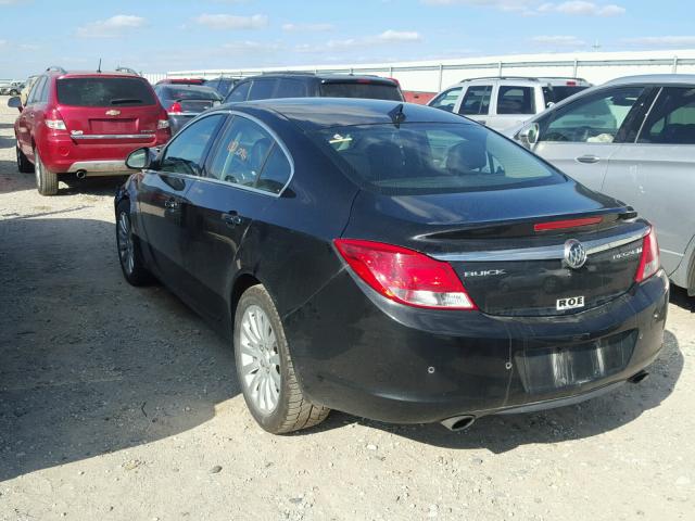 2G4GS5EV3D9249264 - 2013 BUICK REGAL PREM BLACK photo 3