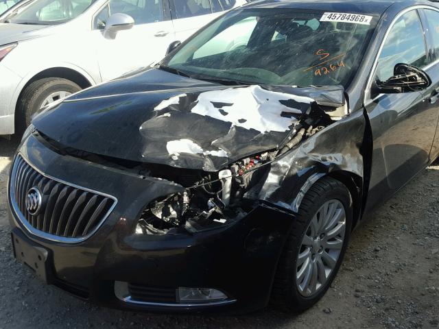 2G4GS5EV3D9249264 - 2013 BUICK REGAL PREM BLACK photo 9