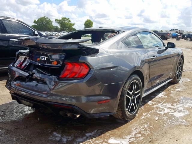 1FA6P8CF8K5184880 - 2019 FORD MUSTANG GT GRAY photo 4