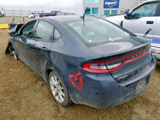 1C3CDFBA3DD240317 - 2013 DODGE DART SXT GRAY photo 3