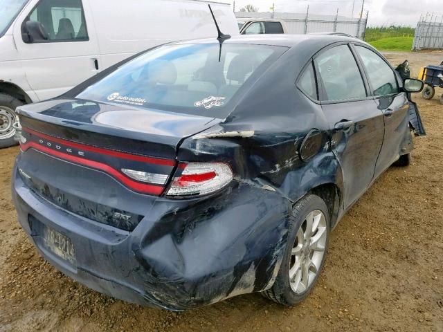 1C3CDFBA3DD240317 - 2013 DODGE DART SXT GRAY photo 4