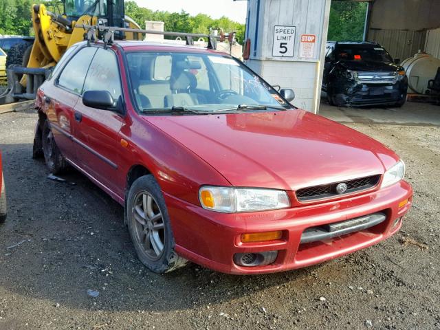 JF1GF4357YH810935 - 2000 SUBARU IMPREZA L MAROON photo 1