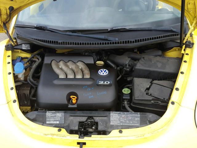 3VWCA21C4YM490124 - 2000 VOLKSWAGEN NEW BEETLE YELLOW photo 7