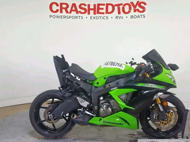 JKBZXJE15EA011674 - 2014 KAWASAKI ZX636 E GREEN photo 1