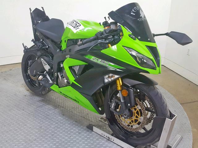 JKBZXJE15EA011674 - 2014 KAWASAKI ZX636 E GREEN photo 2