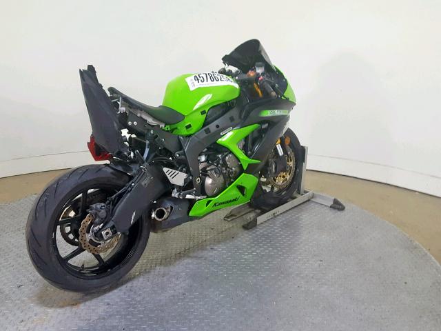 JKBZXJE15EA011674 - 2014 KAWASAKI ZX636 E GREEN photo 8