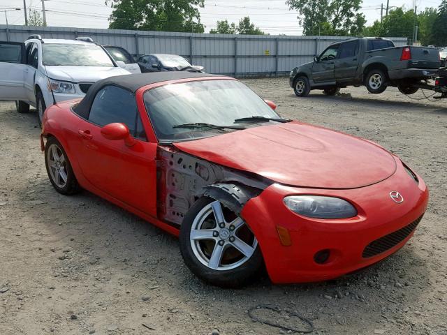 JM1NC25F580142829 - 2008 MAZDA MX-5 MIATA RED photo 1