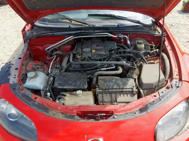 JM1NC25F580142829 - 2008 MAZDA MX-5 MIATA RED photo 7