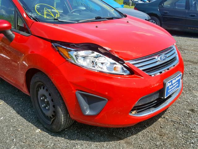 3FADP4BJ6CM110326 - 2012 FORD FIESTA SE RED photo 9