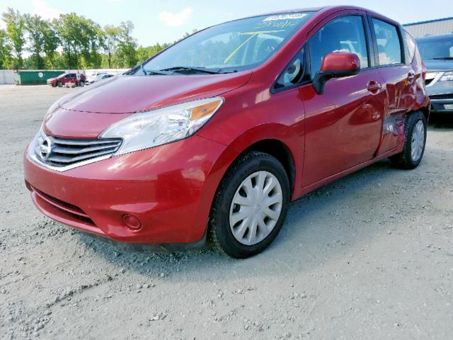 3N1CE2CP5EL415332 - 2014 NISSAN VERSA NOTE BURGUNDY photo 2