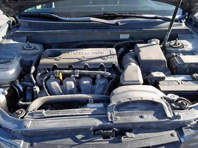 5NPET46C39H437559 - 2009 HYUNDAI SONATA GLS GRAY photo 7