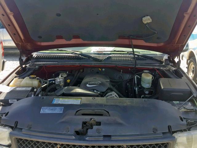 1GCHC23U51F187867 - 2001 CHEVROLET SILVERADO RED photo 7