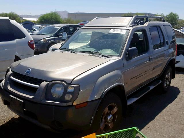 5N1ED28T04C682351 - 2004 NISSAN XTERRA XE GRAY photo 2