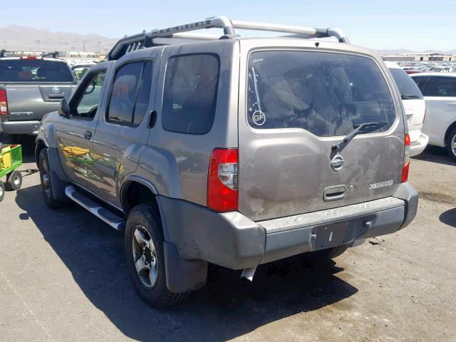 5N1ED28T04C682351 - 2004 NISSAN XTERRA XE GRAY photo 3