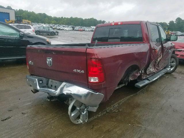 1C6RR7TT4HS864939 - 2017 RAM 1500 SLT MAROON photo 4