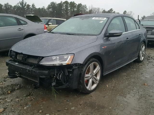 3VW5T7AJ9HM216853 - 2017 VOLKSWAGEN JETTA GLI GRAY photo 2