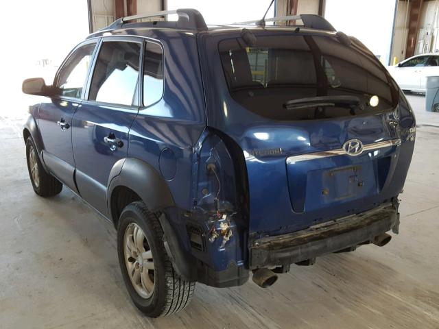 KM8JN12D77U639826 - 2007 HYUNDAI TUCSON SE BLUE photo 3