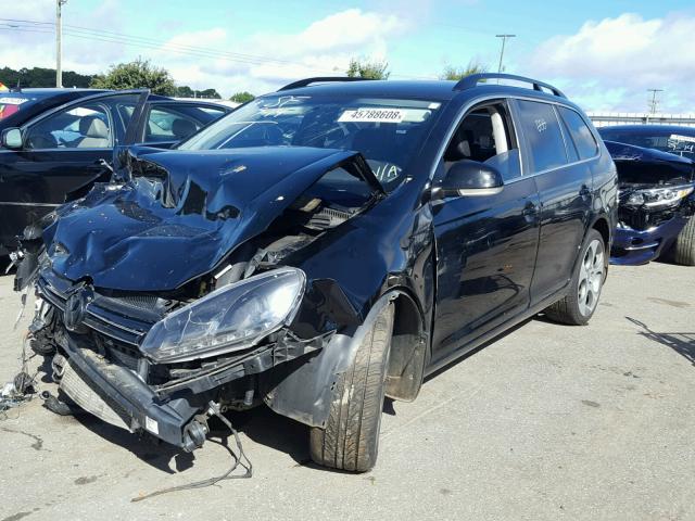 3VWPL7AJ7EM618827 - 2014 VOLKSWAGEN JETTA TDI BLACK photo 2