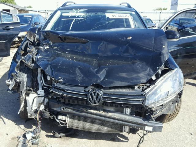 3VWPL7AJ7EM618827 - 2014 VOLKSWAGEN JETTA TDI BLACK photo 7