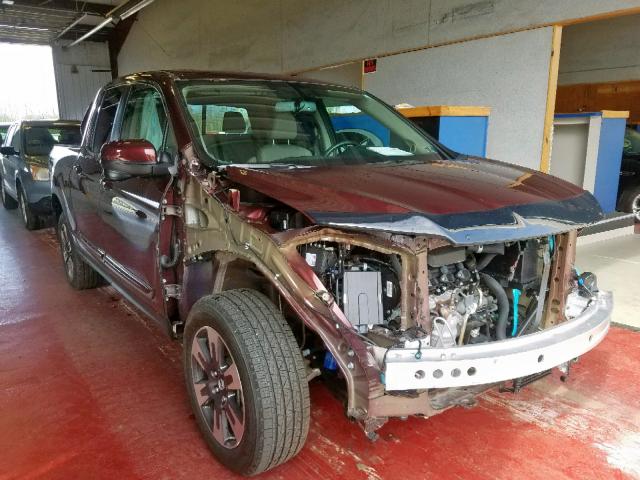 5FPYK3F62KB005934 - 2019 HONDA RIDGELINE MAROON photo 1