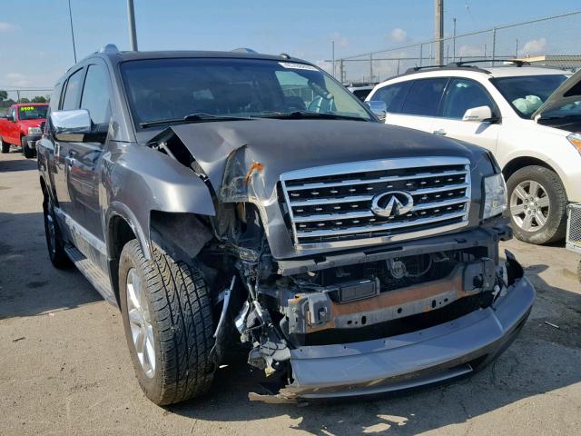 5N3AA08C18N914341 - 2008 INFINITI QX56 GRAY photo 1