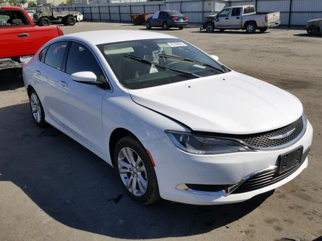 1C3CCCABXFN717060 - 2015 CHRYSLER 200 LIMITE WHITE photo 1