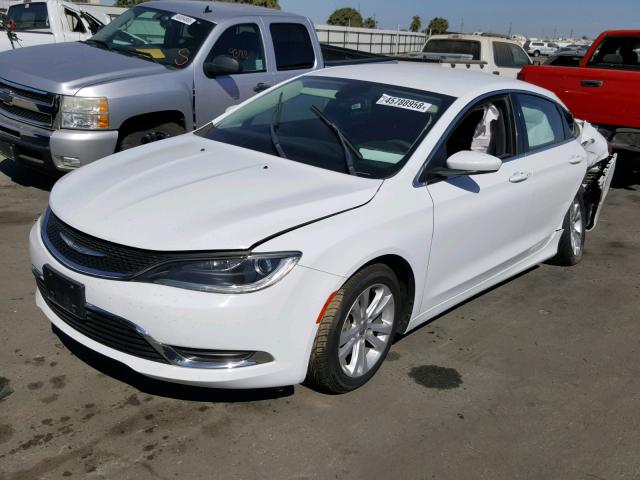 1C3CCCABXFN717060 - 2015 CHRYSLER 200 LIMITE WHITE photo 2