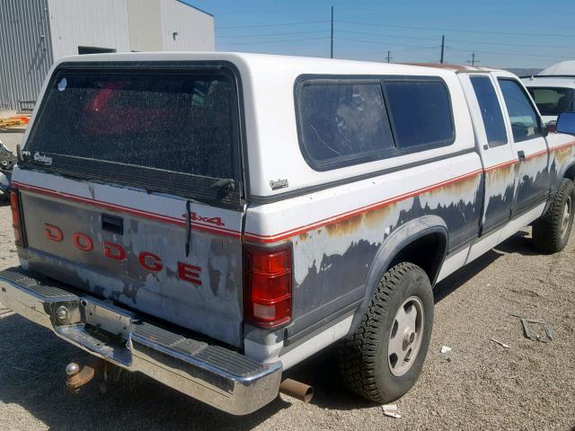 1B7GG23Y6PS291660 - 1993 DODGE DAKOTA WHITE photo 4