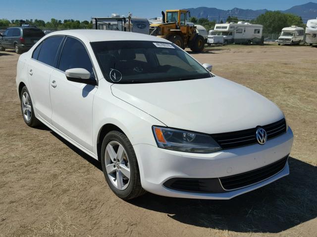 3VWLL7AJ9DM370349 - 2013 VOLKSWAGEN JETTA TDI WHITE photo 1