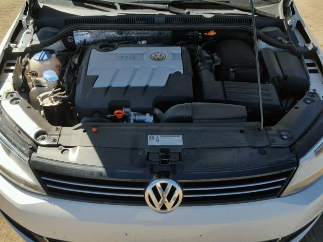 3VWLL7AJ9DM370349 - 2013 VOLKSWAGEN JETTA TDI WHITE photo 7