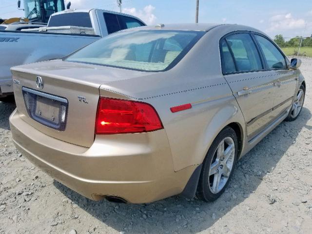 19UUA66276A013438 - 2006 ACURA 3.2TL GOLD photo 4