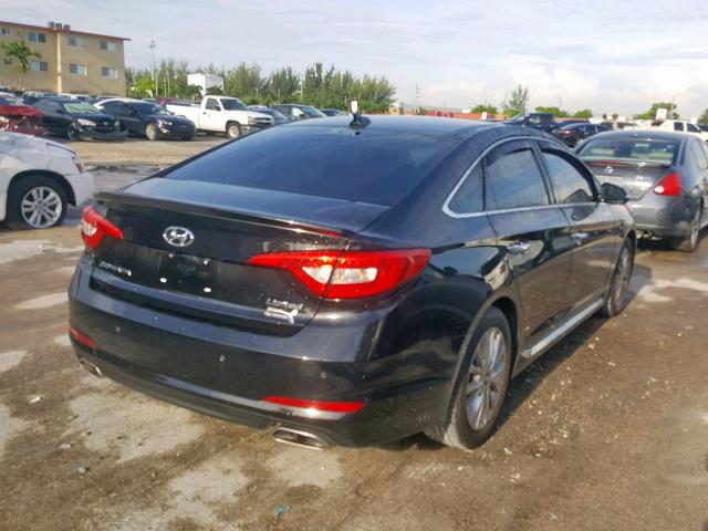 5NPE34AF6FH032826 - 2015 HYUNDAI SONATA SPO BLACK photo 4