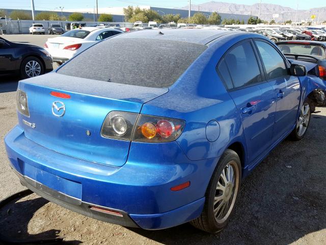 JM1BK123151342946 - 2005 MAZDA 3 S BLUE photo 4